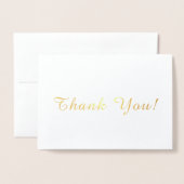 Einfach danke folienkarte (Vorderseite mit Umschlag)