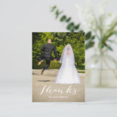 Einfach danke Foto Wedding Vielen Dank Postcard Postkarte (Stehend Vorderseite)