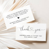 Einfach danke für den Einkauf von Small Branding Visitenkarte