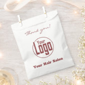 Einfach danke! Logo Firmenname Papiertasche Geschenktütchen (Ausgeschnitten)