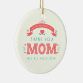 Einfach danke Mama Muttertag | Keramik-Ornament Keramik Ornament (Rechts)