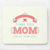 Einfach danke Mama Muttertag | Mauspad (Vorne)