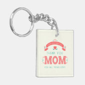 Einfach danke Mama Muttertag | SCHLÜSSELANHÄNGER (Vorderseite links)