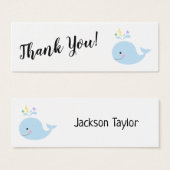 Einfach danke mit Blue Whale Beilage Cards (Vorne & Hinten)