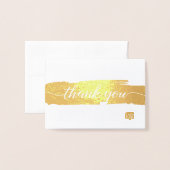 Einfach Danke, Pinselstriche für Skripte, benutzer Folienkarte (Vorderseite mit Umschlag)