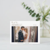 Einfach danke postkarte (Stehend Vorderseite)