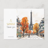 Einfach danke postkarte (Vorderseite)