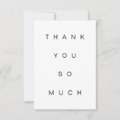 Einfach danke, so viel Flachkarte Dankeskarte (Vorderseite)
