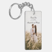 Einfach Dankeschön Gastgeschenk Hochzeit Foto von Schlüsselanhänger (Vorderseite links)