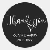 Einfach Dankeschön Gastgeschenk Hochzeit Stickers  (Vorderseite)