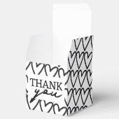 Einfach Dankeschön Herz Pattern Wedding Geschenkschachtel (Geöffnet)