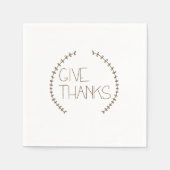 Einfach Dankeschön Napkin Serviette (Vorderseite)