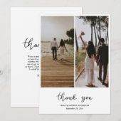 Einfach Dankeschön Script Hochzeit zwei Fotos (Vorne/Hinten)