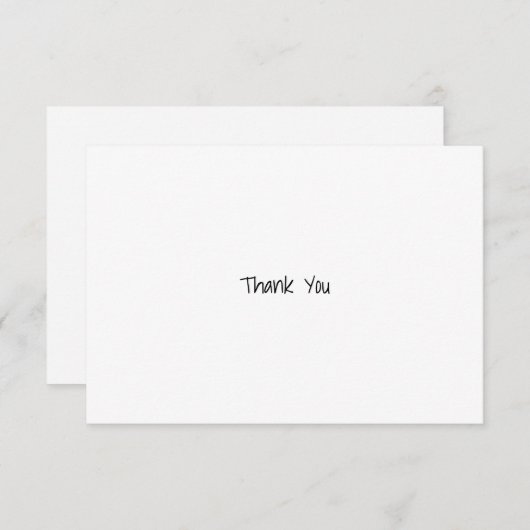 Einfach Dankeskarte (Vorne/Hinten)
