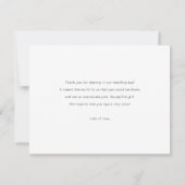 einfach dankeskarte (Rückseite)