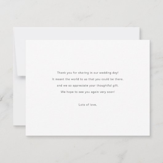 einfach dankeskarte (Rückseite)