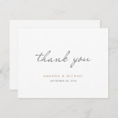 einfach dankeskarte (Vorne/Hinten)