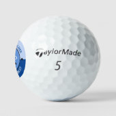 Einfach das 40 Geschenk des besten Golfers Golfball (Logo)