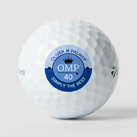 Einfach das 40 Geschenk des besten Golfers Golfball (Vorderseite)