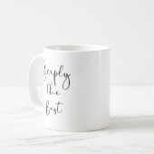 Einfach das Beste Kaffeetasse (Vorderseite Links)