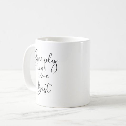 Einfach das Beste Kaffeetasse (Vorderseite Links)