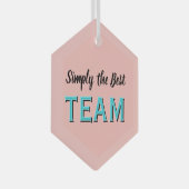 Einfach das beste Team Ornament Aus Glas (Vorderseite Rechts)