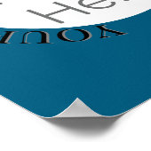 Einfach das Bild hier, Foto-Text bearbeiten Poster (Ecke)