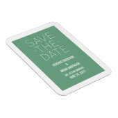 Einfach das Datumsfenster speichern, grün Magnet (Rechte Seite)