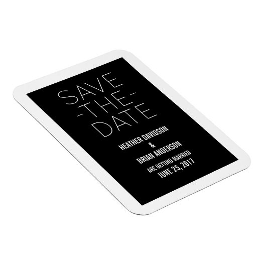 Einfach das Datumsfenster speichern, schwarz Magnet (Rechte Seite)