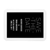 Einfach das Datumsfenster speichern, schwarz Magnet (Horizontal)