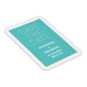 Einfach das Datumsfenster speichern, Türkis Magnet (Rechte Seite)