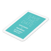 Einfach das Datumsfenster speichern, Türkis Magnet (Linke Seite)