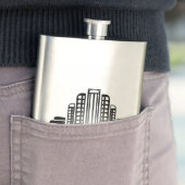 Einfach Deco Silber-Flachmann Flachmann (Beispiel)