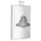 Einfach Deko-silberne Flasche Flachmann (Rechts)