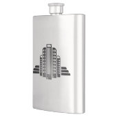 Einfach Deko-silberne Flasche Flachmann (Links)