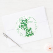 Einfach den Erdaufkleber Gerettet Runder Aufkleber (Umschlag)