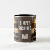 Einfach den Tag des Vaters beflügelt Zweifarbige Tasse (Mittel)