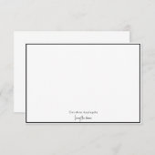 Einfach den Traum leben Individuelle Name Dankeskarte (Vorne/Hinten)