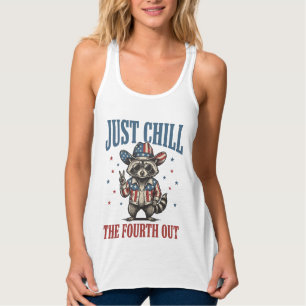 Einfach den vierten runterspielen Patriotischer Wa Tank Top