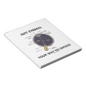 Einfach den Weg zum Erfolg ebnen (Augenanatomie) Notizblock (angewinkelt)