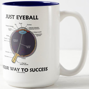 Einfach den Weg zum Erfolg ebnen (Augenanatomie) Zweifarbige Tasse