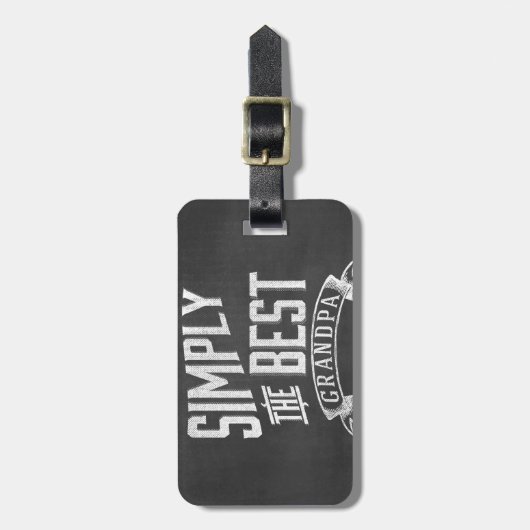 Einfach der beste Großvater Gepäckanhänger (Vorderseite vertikal)