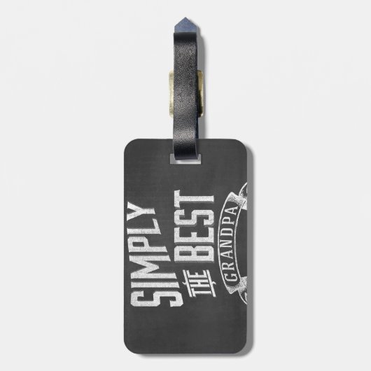 Einfach der beste Großvater Gepäckanhänger (Rückseite vertikal)