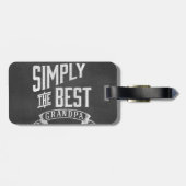 Einfach der beste Großvater Gepäckanhänger (Rückseite horizontal)