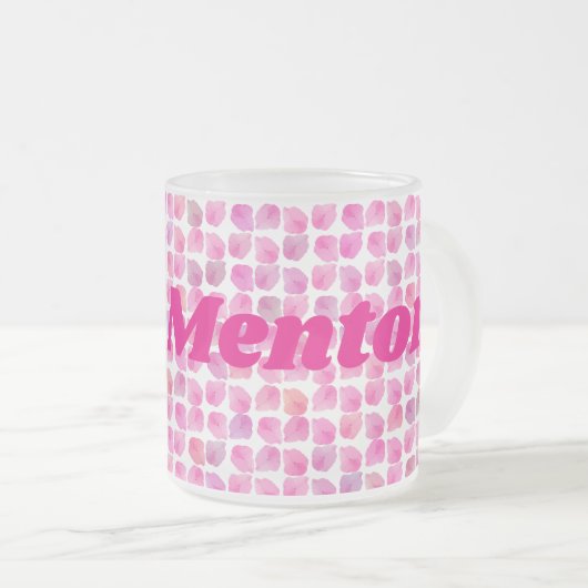 Einfach der beste Mentor Mattglastasse (VorderseiteRechts)