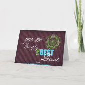 Einfach der beste Vater Karte (Rückseite)