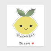 Einfach der Zest Niedliche Kawaii Lemon Aufkleber (Blatt)
