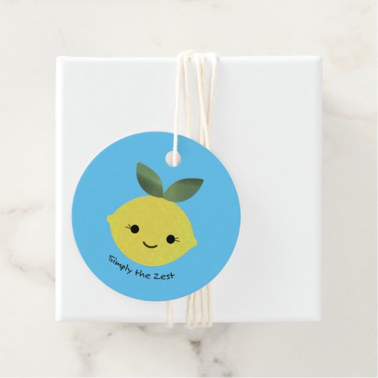 Einfach der Zest Niedliche Kawaii Lemon Geschenkanhänger (Beispiel)