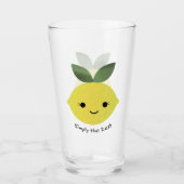 Einfach der Zest Niedliche Kawaii Lemon Glas (Vorderseite)