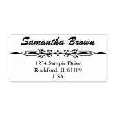 Einfach Design mit Vintager Grenze + Ihre Ideen Gummistempel (Prägung)